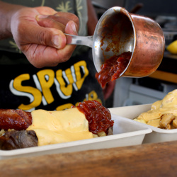 Spud Grub baked potatoes Streetfood / Food truck in Visby Gotland 